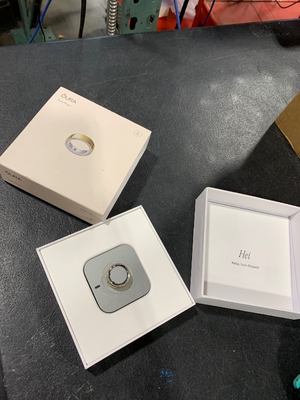 Photo 1 of Oura Ring 4 - Gold - Size 5 - Smart Ring - Size First with Oura Ring 4 Sizing Kit - Sleep Tracking Wearable - Heart Rate - Fitness Tracker - Up to 8 Days of Battery Life