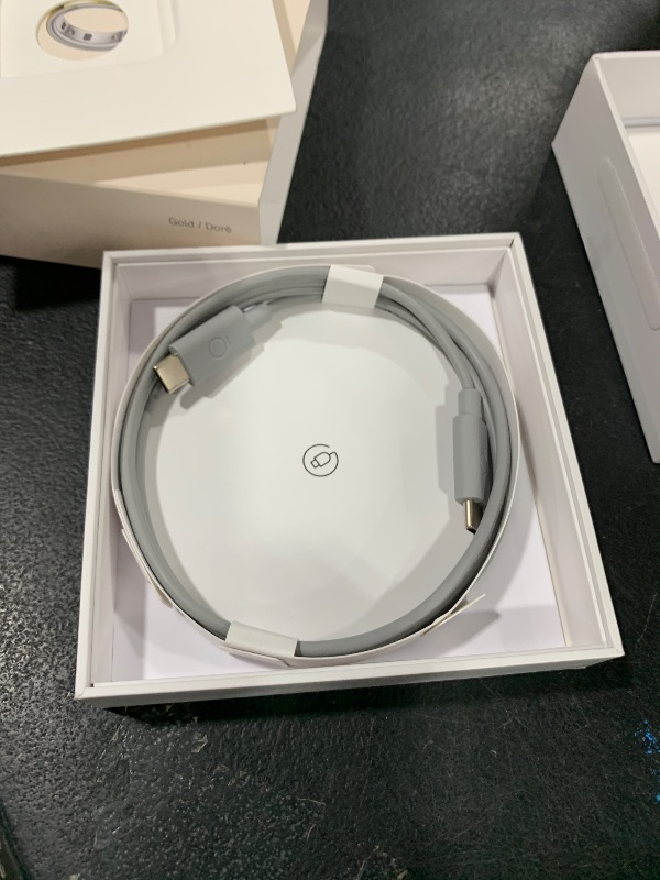 Photo 1 of Oura Ring 4 - Gold - Size 5 - Smart Ring - Size First with Oura Ring 4 Sizing Kit - Sleep Tracking Wearable - Heart Rate - Fitness Tracker - Up to 8 Days of Battery Life