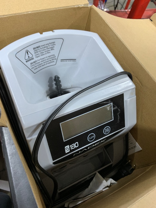 Photo 1 of Nadex S180 Digital Coin Counter, Sorter,and Wrapper - Automatically Sorts and Counts Coin Batches, Stops on Full Coin Rolls
