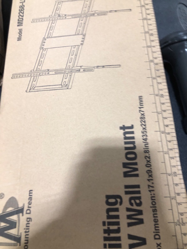 Photo 1 of Mounting Dream UL Listed TV Mount for Most 37-75 Inch TV, Universal Tilt TV Wall Mount Fit 16", 18", 24" Stud with Loading Capacity 132lbs, Max Vesa 600 x 400mm, Low Profile Flat Wall Mount Bracket