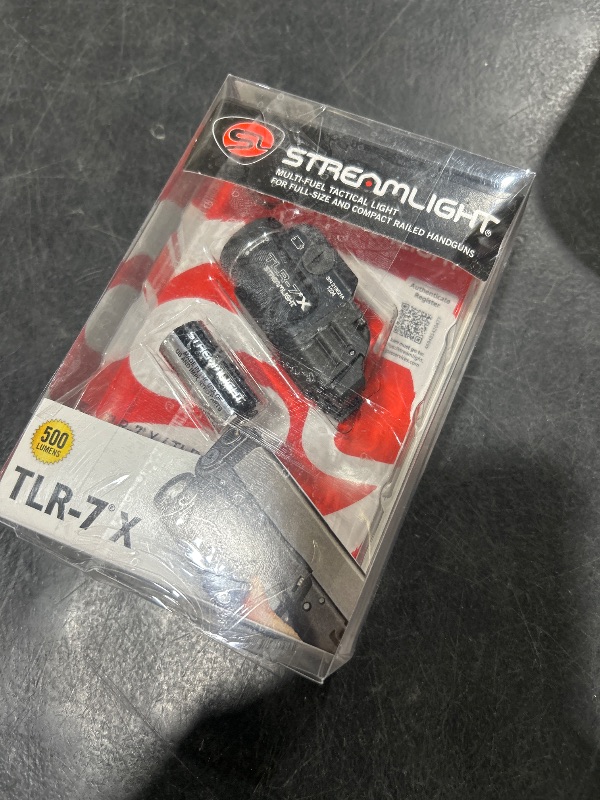 Photo 1 of Streamlight 69424 TLR-7 X 500-Lumen Compact Tactical Weapon Light, Includes High, Low Paddle Switches and Key Kit, Black