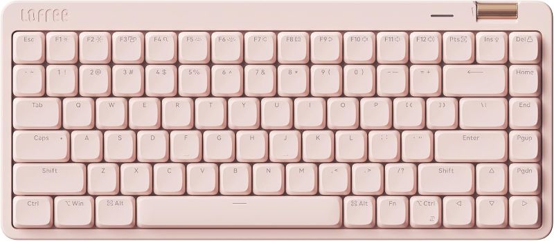 Photo 1 of Flow Lite 84 Keys Low Profile Mechanical Keyboard, 75% Swappable Rechargeable Wireless Keyboard with 2.4G Receiver, Bluetooth and Wired Connection for Windows, Mac/Spector Linear Switches (Flamingo)
