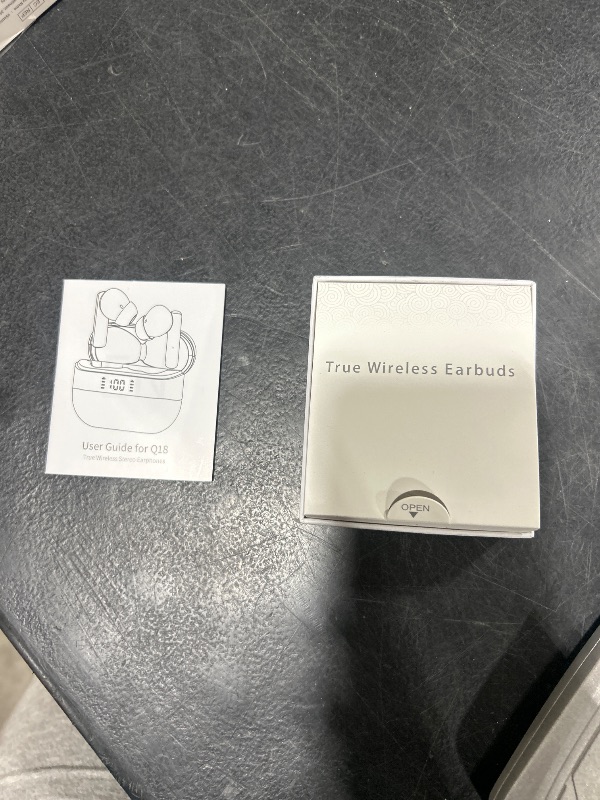 Photo 1 of Wireless Earbuds, 2025 Bluetooth 5.4 Headphones Bass Stereo, Ear Buds with 4 Mics ENC Noise Cancelling, Bluetooth Earbuds 48H Playtime LED Display Charging Case, IP7 Waterproof in Ear Earphones white