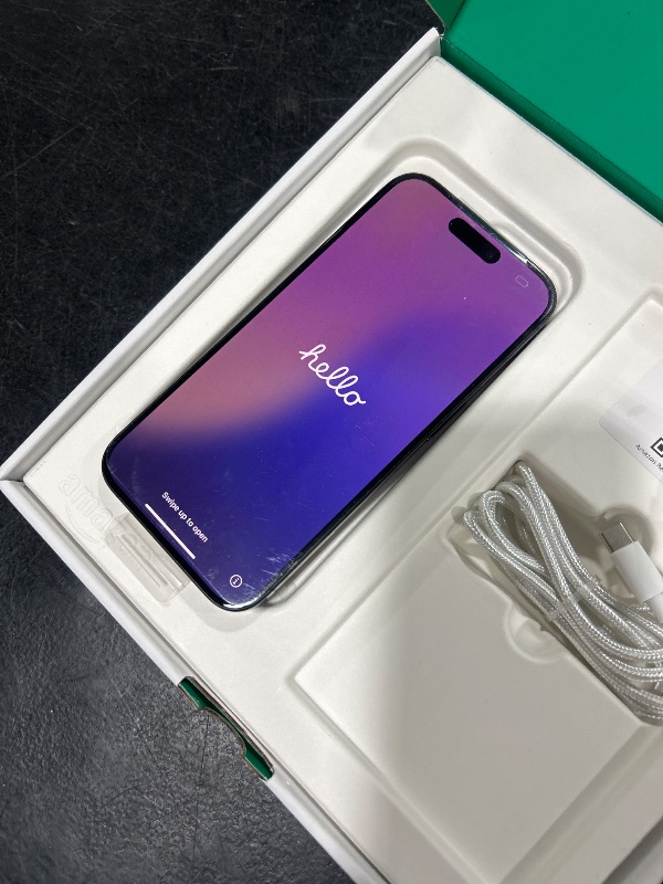 Photo 1 of Apple iPhone 15 Pro, 512GB, Black Titanium - Unlocked (Renewed Premium)
