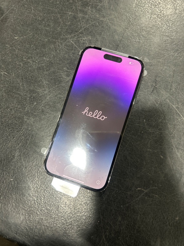 Photo 1 of Apple iPhone 14 Pro, 256GB, Deep Purple - Unlocked (Renewed)
