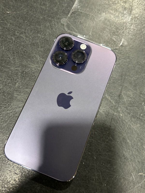 Photo 1 of Apple iPhone 14 Pro, 256GB, Deep Purple - Unlocked (Renewed)