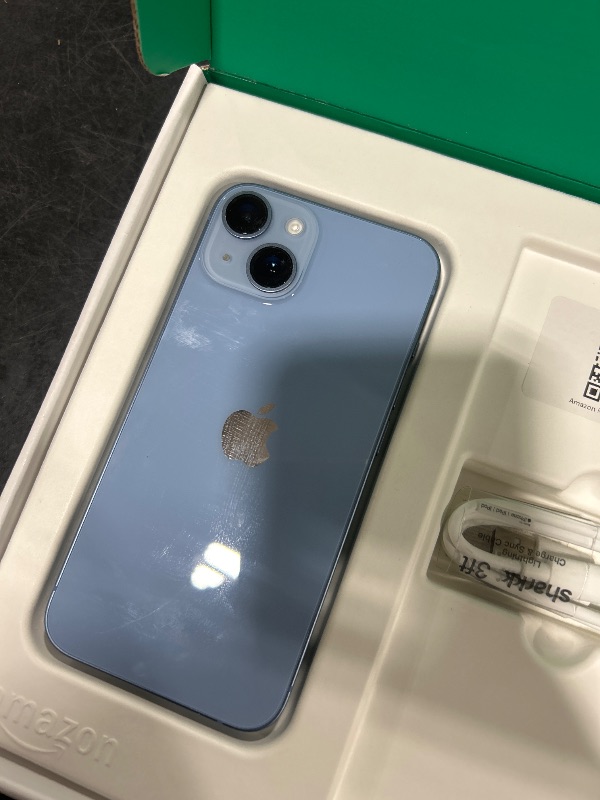 Photo 1 of Apple iPhone 14, 128GB, Blue - Unlocked (Renewed Premium)