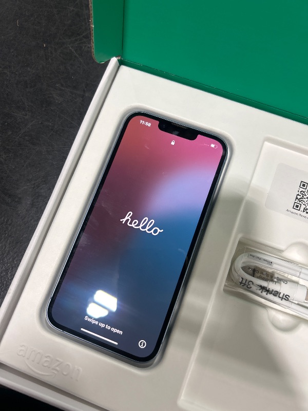 Photo 1 of Apple iPhone 14, 128GB, Blue - Unlocked (Renewed Premium)