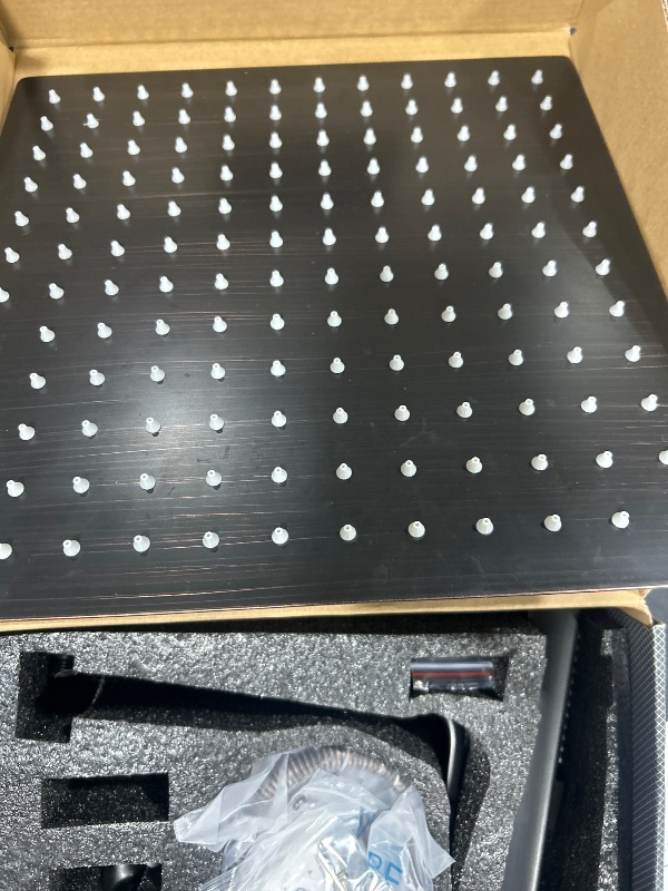 Photo 1 of PDPBath All Metal Shower Head with Handheld Combo, 12" Rainfall Shower Head with Adjustable Extension Arm, High Pressure Handheld Wand W/ 79" Extra Long Hose, Upgrade 3-Way Diverter, Oil Rubbed Bronze