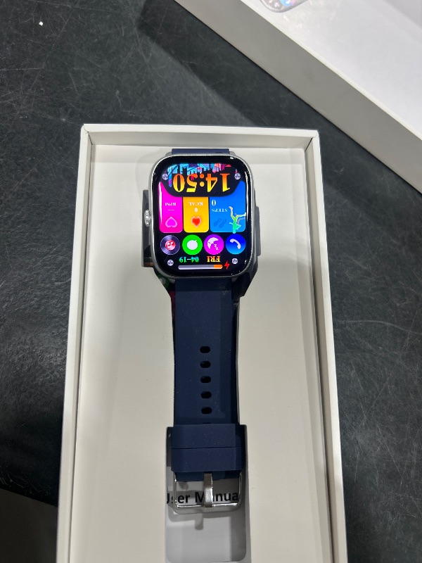 Photo 1 of 2.06" AMOLED Smart Watches with Blood Pressure Monitor, 118 Sports Modes, Fitness Activity Tracker for Men Women, Heart Rate Sleep SpO2 Monitor, IP68 Waterproof, Compatible with Android and iPhone