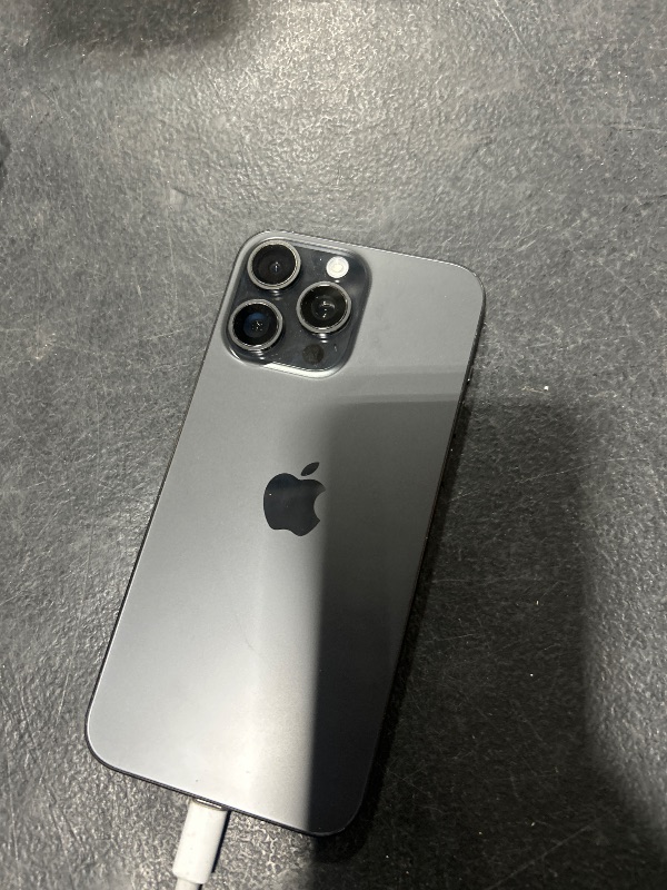 Photo 1 of Apple iPhone 15 Pro Max, 256GB, Black Titanium - Unlocked (Renewed)