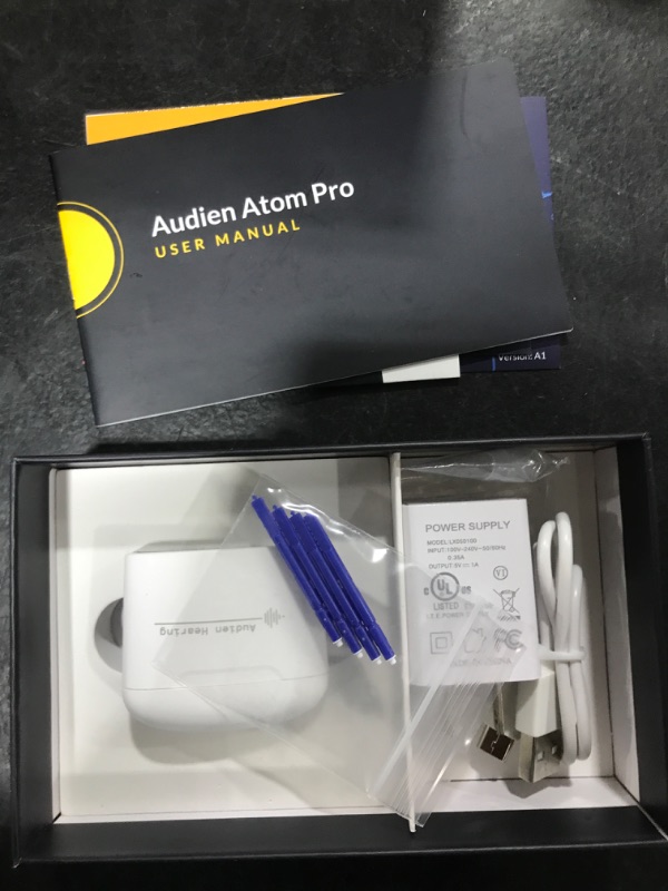 Photo 1 of Audien ATOM PRO Wireless Rechargeable Hearing Amplifier to Aid and Assist Hearing, Premium Comfort Design and Nearly Invisible