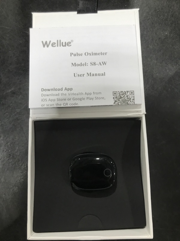 Photo 1 of Wellue O2Ring-S Oxygen Monitor with Vibration Reminder, Bluetooth Pulse Oximeter Tracks SPO2 and Pulse Rate, 24 hrs Battery Life, 4*10 Hours Built-in Memory, Rechargeable Pulse Ox with Free PC & APP