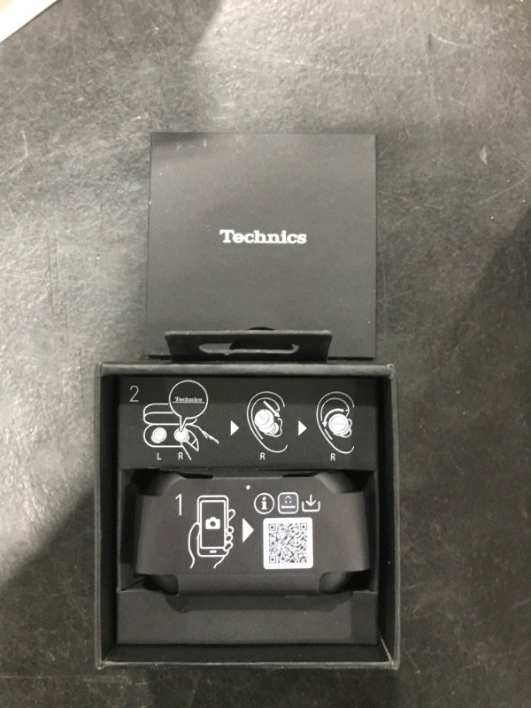 Photo 1 of Technics Reference Class Hi-Fi Wireless Earbuds, Dolby Atmos with Head Tracking, Adaptive Noise Cancelling, 3 Device Multipoint, 10-hr Battery, Wireless Charging, Improved Fit - EAH-AZ100-K (Black)