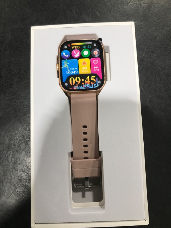Photo 1 of Smart Watches for Women with Blood Pressure, 2.06" AMOLED Touchscreen, 118 Sports Modes, Fitness Tracker with Heart Rate Sleep Blood Oxygen Monitor, IP68 Waterproof, Compatible with iPhone and Android