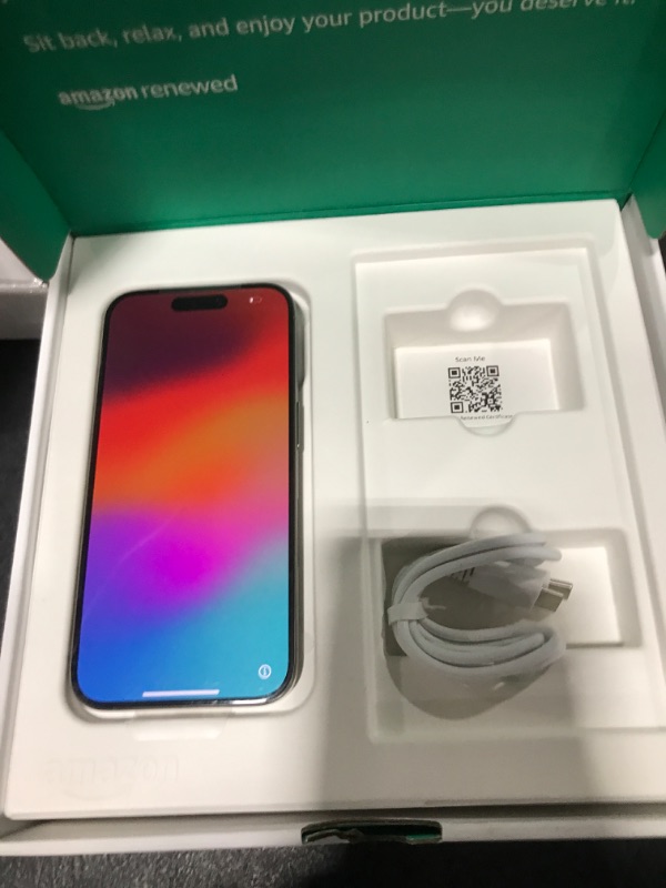 Photo 1 of Apple iPhone 15 Pro, 512GB, Natural Titanium - Unlocked (Renewed Premium)