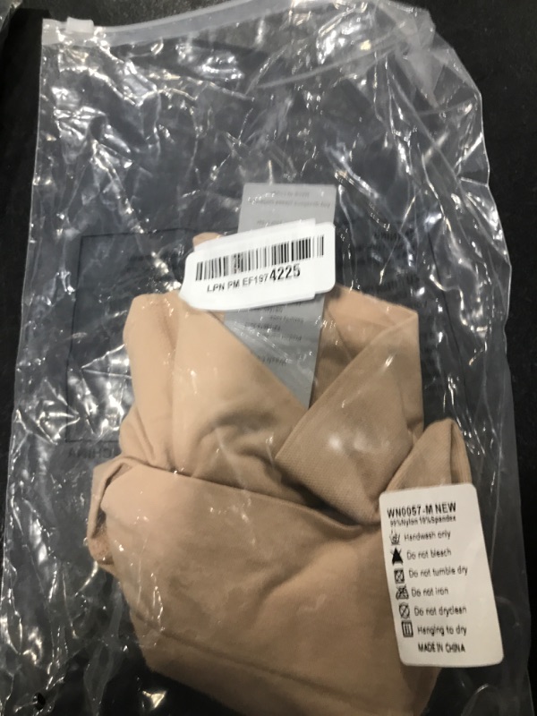 Photo 1 of Seamless Shaping Boyshorts Panties for Women Tummy Control Shapewear Slip Shorts Under Dress Underwear (Basic Beige,M)