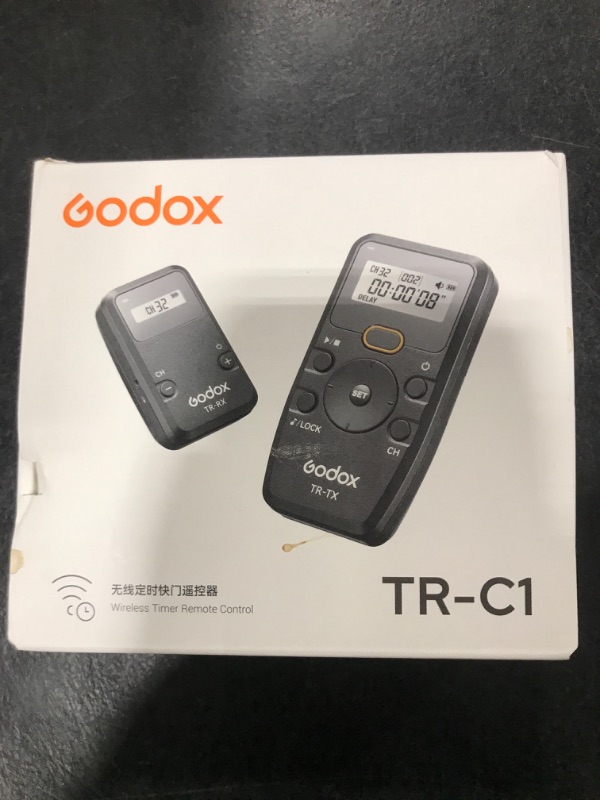 Photo 1 of Godox TR-C1 TR-C3 Remote Shutter Release for Canon, Wireless Shutter Release Intervalometer Compatible for Canon R7 R6II R5 R RP 1Ds Mark III 5D Mark III 7D 6D 5D 90D 80D 70D 1200D G10 EOS M6 M6II M5