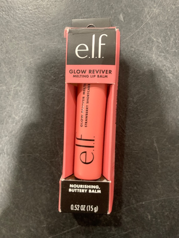 Photo 1 of e.l.f. Glow Reviver Melting Lip Balm, Hydrating Tinted Lip Balm For A Glossy Finish & Soft, Supple Lips, Vegan & Cruelty-Free, Strawberry Shortcake