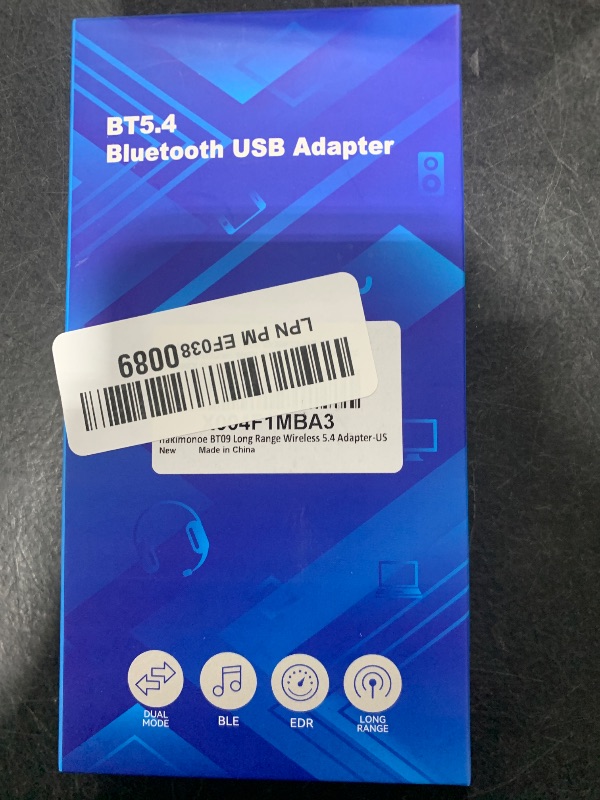 Photo 1 of Hakimonoe Long Range USB Bluetooth 5.4 Adapter for PC, Wireless Dongle Enhanced Antenna for Laptop Desktop Computer Windows 11 10 8.1 7, Plug n Play Bluetooth Headphones Headset Speaker Mice Keyboard