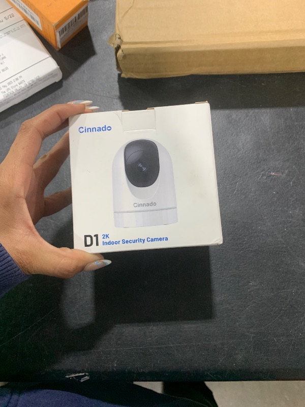 Photo 1 of Cinnado Security Camera Indoor-2K 360° WiFi Cameras for Home Security?Pet/Dog/Baby Camera with Phone app, 2-Way Audio, Night Vision, 24/7 SD Card Storage, Works with Alexa & Google Home (2.4Ghz)-D1