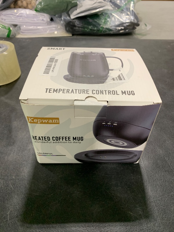Photo 1 of Kepwam Self Heating Coffee Mug 2, 16oz Smart Heated Coffee Mug, 150 Min Battery Life - Hot up to 149? Temperature Control Coffee Mug Warmer, Gifts for Dad Mom (No APP)