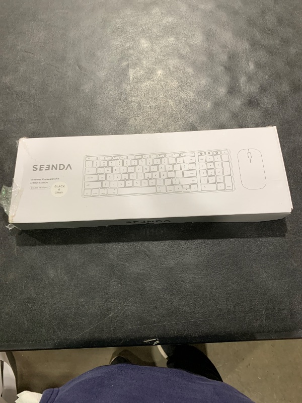 Photo 1 of seenda Bluetooth Keyboard and Mouse for Mac, SKM64-2 Multi-Device Rechargeable Slim Wireless Keyboard Mouse Stainless Steel Full Size, Compatible with MacBook Pro/Air, iPad, iMac - Space Gray