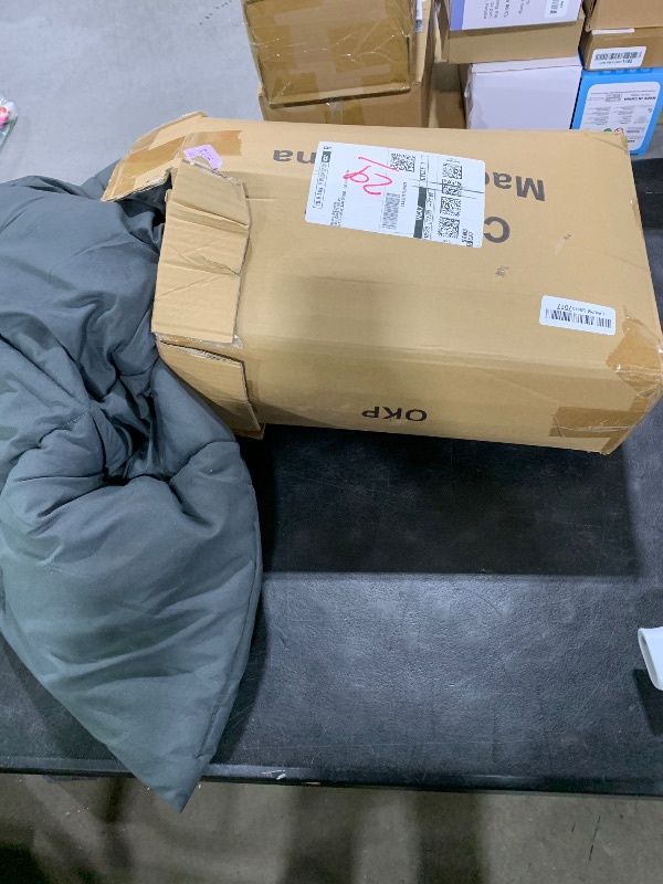 Photo 1 of KELTARO Oversized King Plus Comforter 128''x120'' - Extra Large Cooling All Seasons Down Alternative Lightweight Quilted Duvet Insert with Corner Tabs - Dark Grey