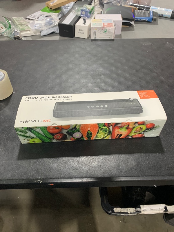 Photo 1 of KOIOS Vacuum Sealer Machine, Automatic Food Sealer with Cutter, Dry & Moist Modes, Compact Design Powerful Suction Air Sealing System with 10 Sealing Bags & Air Suction Hose