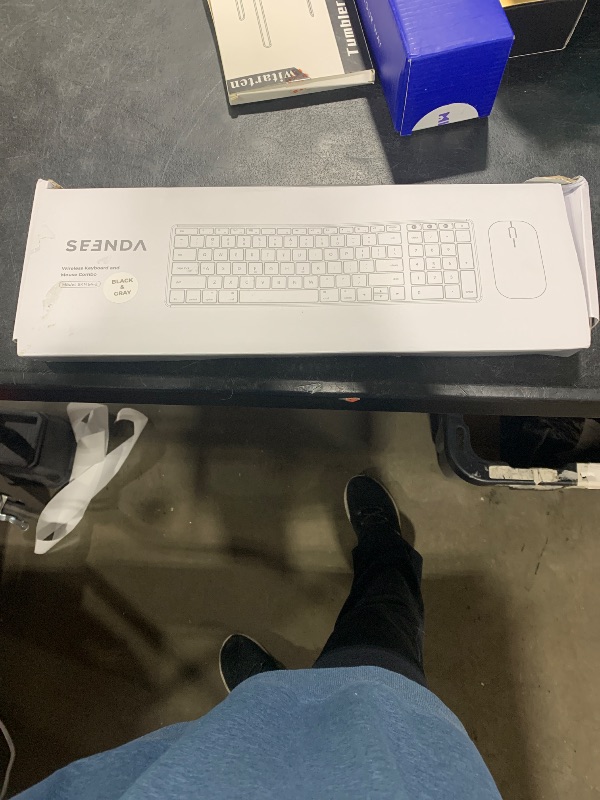 Photo 1 of seenda Bluetooth Keyboard and Mouse for Mac, SKM64-2 Multi-Device Rechargeable Slim Wireless Keyboard Mouse Stainless Steel Full Size, Compatible with MacBook Pro/Air, iPad, iMac - Space Gray