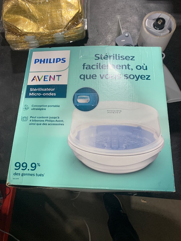 Photo 1 of Philips AVENT Microwave Steam Sterilizer for Baby Bottles, Pacifiers, Cups and More, SCF281/05