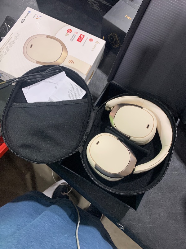 Photo 1 of Edifier WH950NB Active Noise Cancelling Headphones, Bluetooth 5.3 Wireless Headphones, LDAC Hi-Res Audio, 55 Hours Playtime, Google Fast Pairing for Android, Dual Device Connection, App Control, White