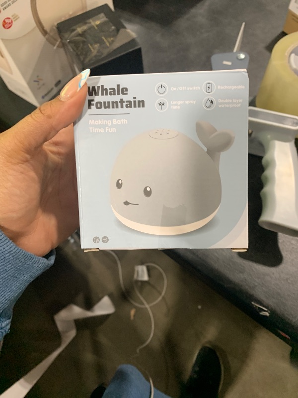 Photo 1 of ANGGIKO Baby Bath Toys, Toddler Bath Toys for Kids Ages 1-3, Light Up Whale Bath Toy Sprinkler, Pool Water Table Infant Baby Toys 6-12-18 Months, Bathtub Fountain Toy, Toddler 1st Birthday 1 2 3 Gifts