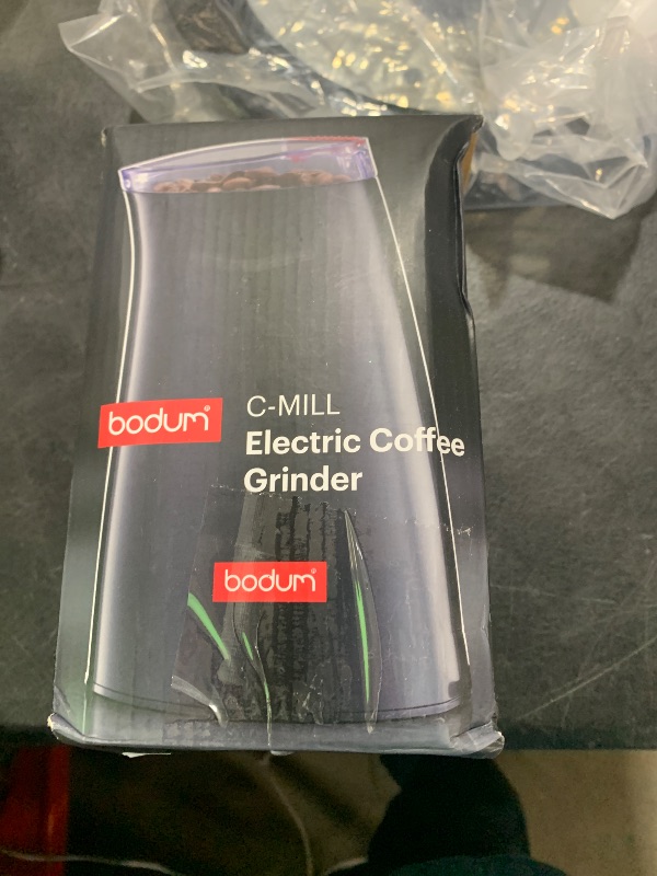 Photo 1 of Bodum C-Mill Electric Blade Coffee and Spice Grinder, Stainless Steel Blade, White