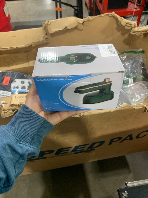 Photo 1 of Portable Mini Travel Iron for Clothes, 180° Rotating Handheld Iron Steam, Small Size Mini Ironing Machine for Dry and Wet Ironing for Business, Home, Fabric Wrinkle Remover?White)