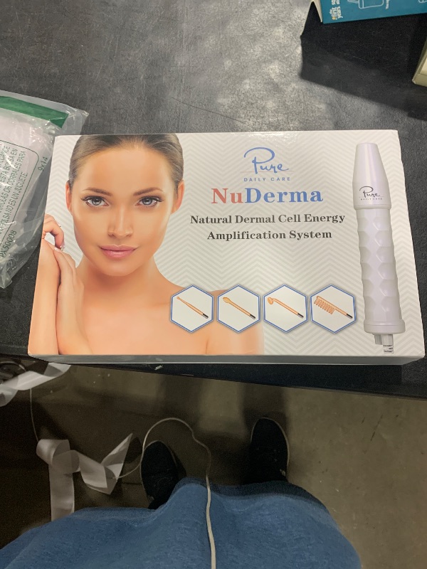 Photo 1 of NuDerma Handheld Skin Therapy Wand Machine w/Neon – Anti-Aging - Skin Tightening - Wrinkle Reducing - Dark Circles – Clarifying - Hair & Scalp Stimulator