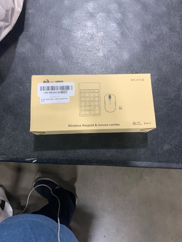 Photo 1 of MCSaite Wireless Numeric Keypad & Mouse Combo - Use One Receiver Wireless Number Pad Keyboard and Mouse for Laptop Desktop