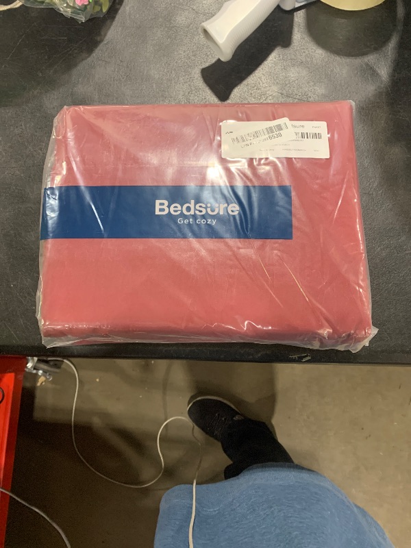 Photo 1 of Bedsure Duvet Cover Queen Size - Soft Double Brushed Bedding Set for Kids & Adults, Zipper Closure, 3 Pieces, Includes 1 Duvet Cover (90"x90") & 2 Pillow Shams, NO Comforter, Burgundy