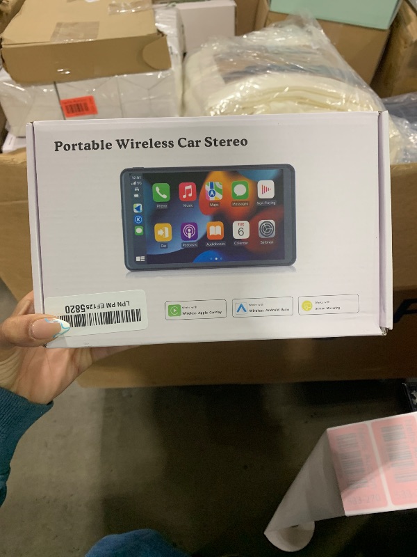 Photo 1 of ?Hieha? 2025 Wireless Portable Carplay and Android Auto, Carplay Screen for Car with Mirror Link/AUX/FM,7" Touchscreen Bluetooth 5.0, Marine Stereos for All Vehicles