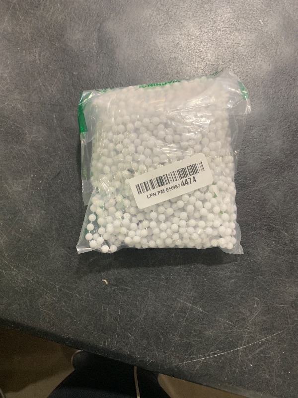 Photo 1 of YAXINRUI 24 PCS White Mardi Gras Beads, 33" White Bead Necklaces Party Costume Necklace Round Parade Throw Beads in Bulk for Mardi Gras Christmas Festive Events, Party Favors