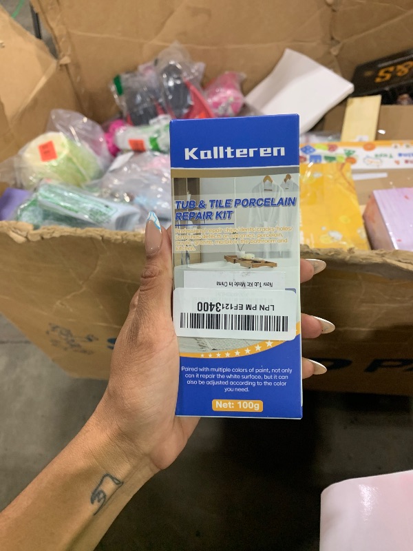 Photo 1 of Porcelain Repair Kit, White Tile and Bathtub Fiberglass Repair Kit for Any Cracks Chips, Quickly Repair Resin, Ceramic, Marble Shower Sink, Acrylic Quartz Countertop
