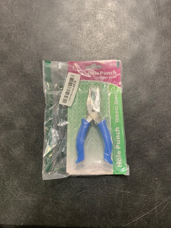 Photo 1 of Single Hole Punch 1/4” Paper Hole Puncher for Crafts, One Hole Puncher with Blue Soft Grip Handle for Kids and Adults, Handheld Circle Punch for Paper Crafts in Home, Office, Classroom