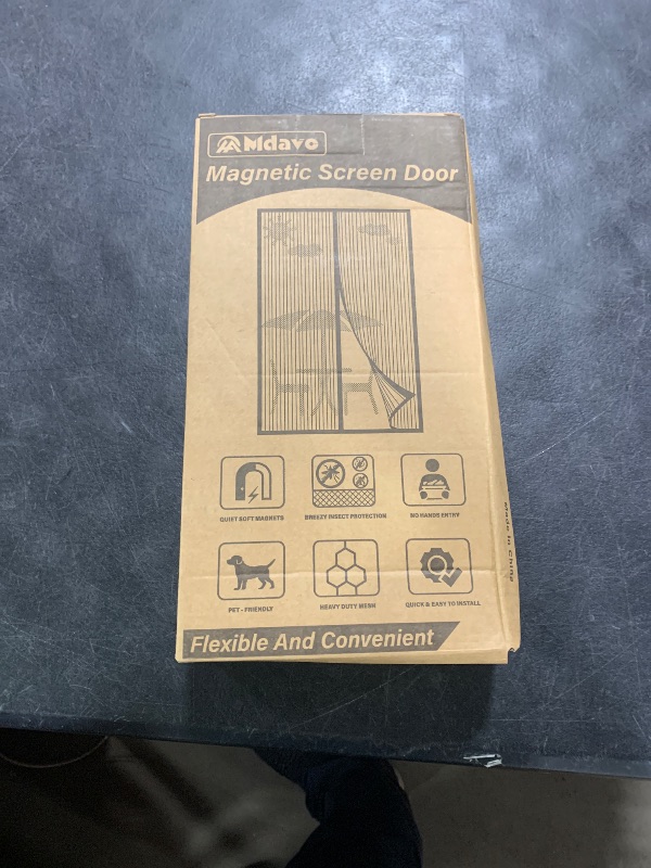 Photo 1 of Magnetic Screen Door, Heavy Duty Door Screen Magnetic Closure Keep Bugs Out,Pet & Kid Friendly,Fit Door Size 32" x 82"