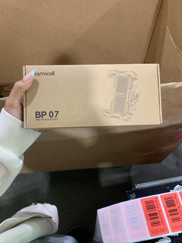 Photo 1 of Lamicall Motorcycle Phone Mount, Bike Phone Holder - [Metal Lock] Upgrade Quick Install Handlebar Clip for Bicycle Scooter, Cell Phone Clamp for iPhone 16 15 14 Pro Max, Galaxy, 4.7-6.8" Phones