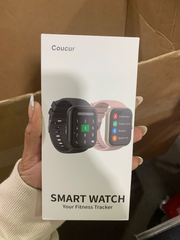 Photo 1 of Smart Watch for Men Women, 1.96" Fitness Tracker Running Watch (Answer/Make Call), IP68 Waterproof, Pedometer, Sleep/Step/Heart Rate Monitor, 110+ Sport Modes Smartwatch for Adroid iOS Phone, Pink