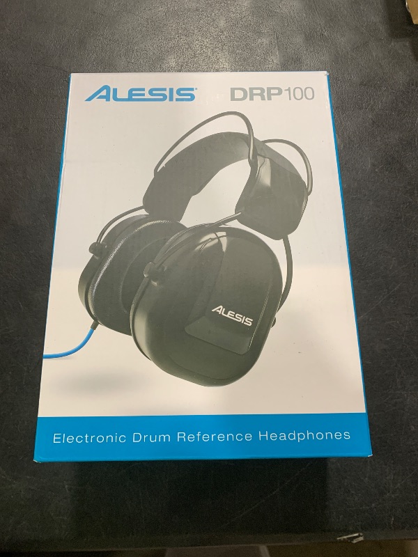Photo 1 of Alesis DRP100 - Audio-Isolation Electronic Drums Headphones for Monitoring, Practice or Stage Use with 1/4" Adapter and Protective Bag