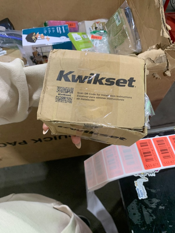Photo 1 of Kwikset 980 Deadbolt Lock, Matte Black Round Exterior Keyed Front Entry Door, Pick Resistant SmartKey Rekey Security, Single Cylinder Dead Bolt, with Microban Protection