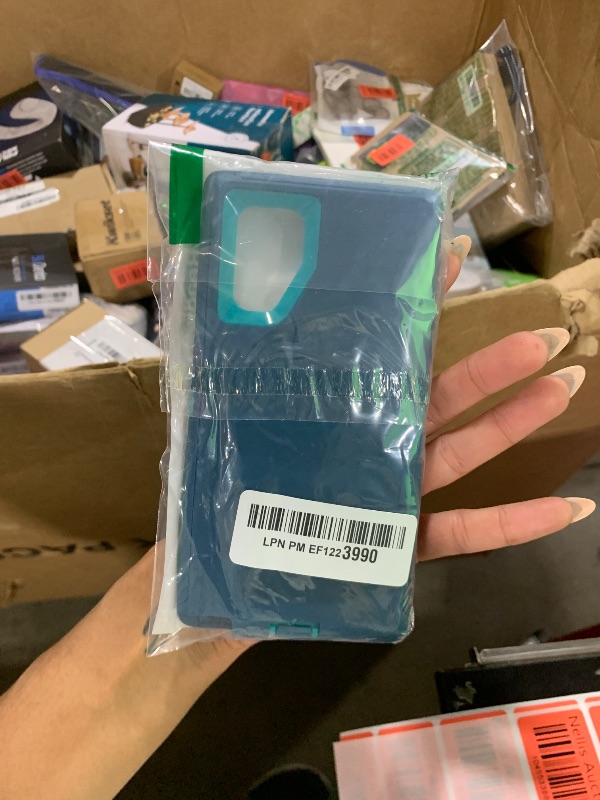 Photo 1 of YKHJKLEC for Samsung Galaxy Note 10 Case, with 2Pcs [Self Healing Flexible TPU Screen Protector & Camera Lens Protector] Military Grade 3 in 1 Heavy Duty Case for Galaxy Note 10 (Blue/Turquoise)