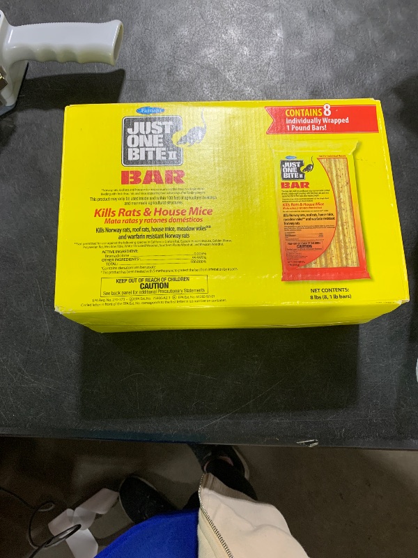 Photo 1 of Farnam Just One Bite II Rat & Mouse Bar 8pk 8lb