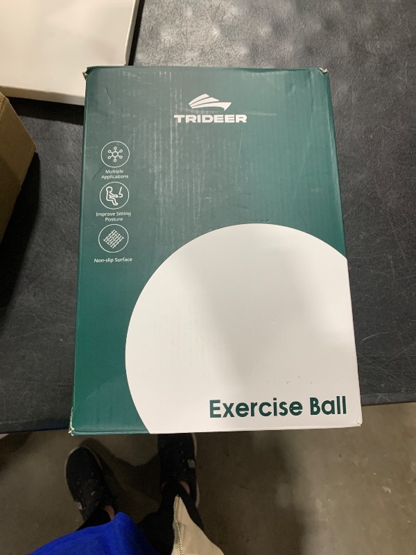 Photo 1 of Trideer Yoga Ball for Pregnancy Office Ball Chair– Exercise Ball for Birthing, Labor, Stretching & Core Workout – Anti-Burst, Slip-Resistant for Home Gym, Flexible Seating & Physical Therapy